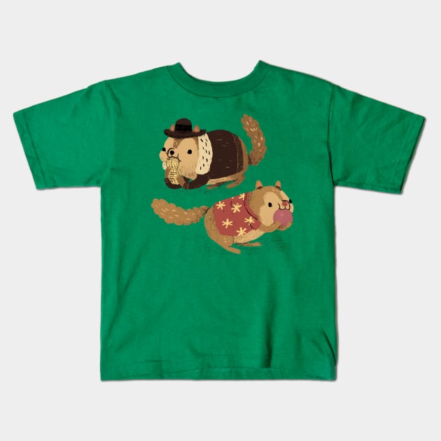 the rescue chipmunks Kids T-Shirt by Louisros